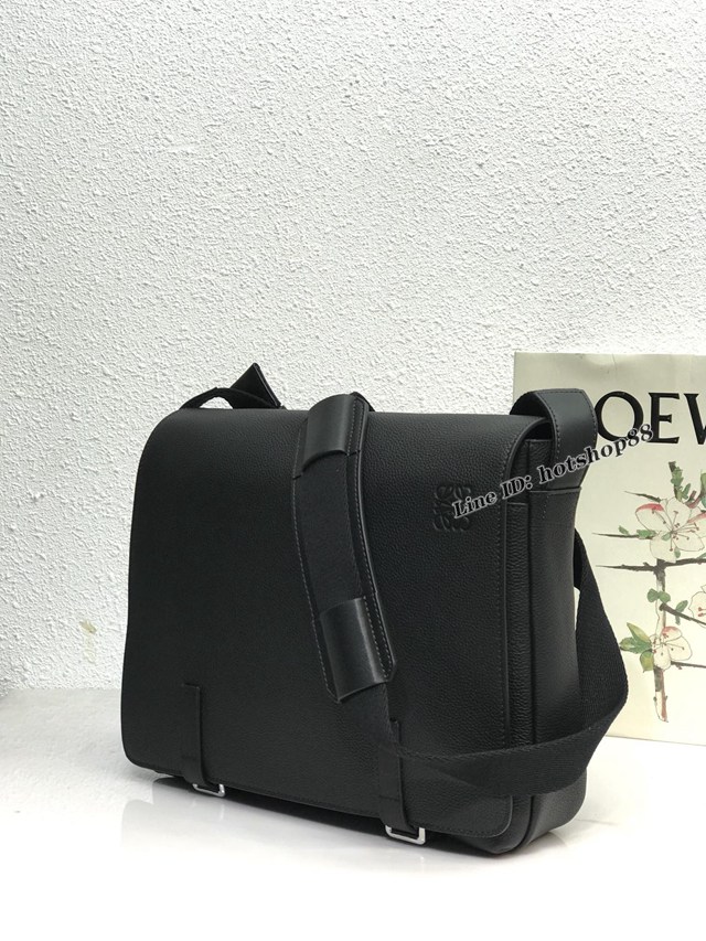 Loewe專櫃經典款男士郵差包牛皮挎包 羅意威最新限量男士腰包 型號11360 lyw1101